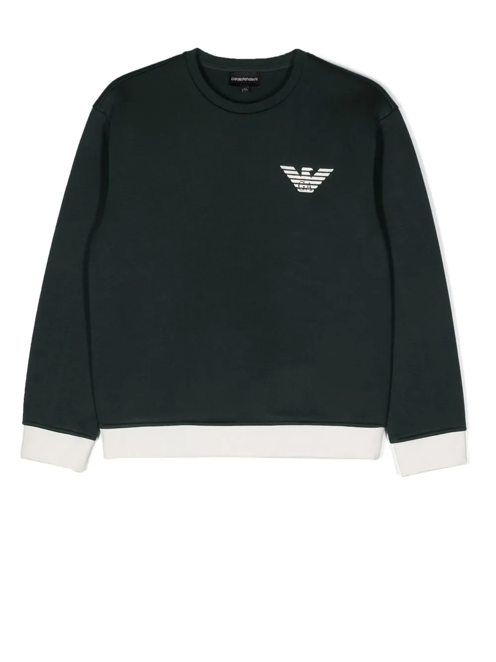 

Emporio Armani Kids appliqué-logo long-sleeve sweatshirt - Green