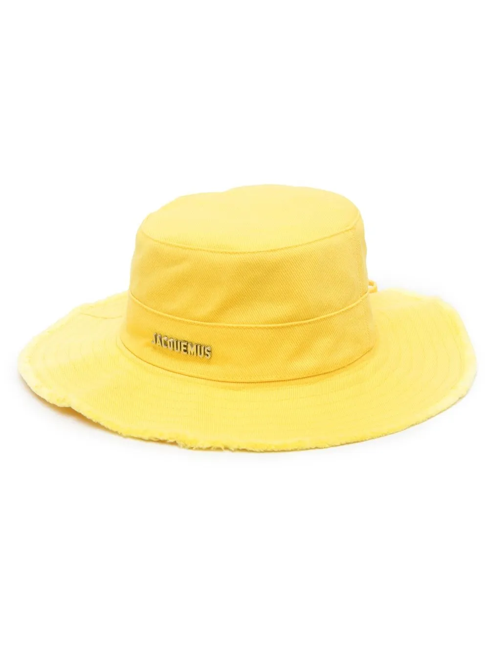 

Jacquemus sombrero de verano con cordones - Amarillo