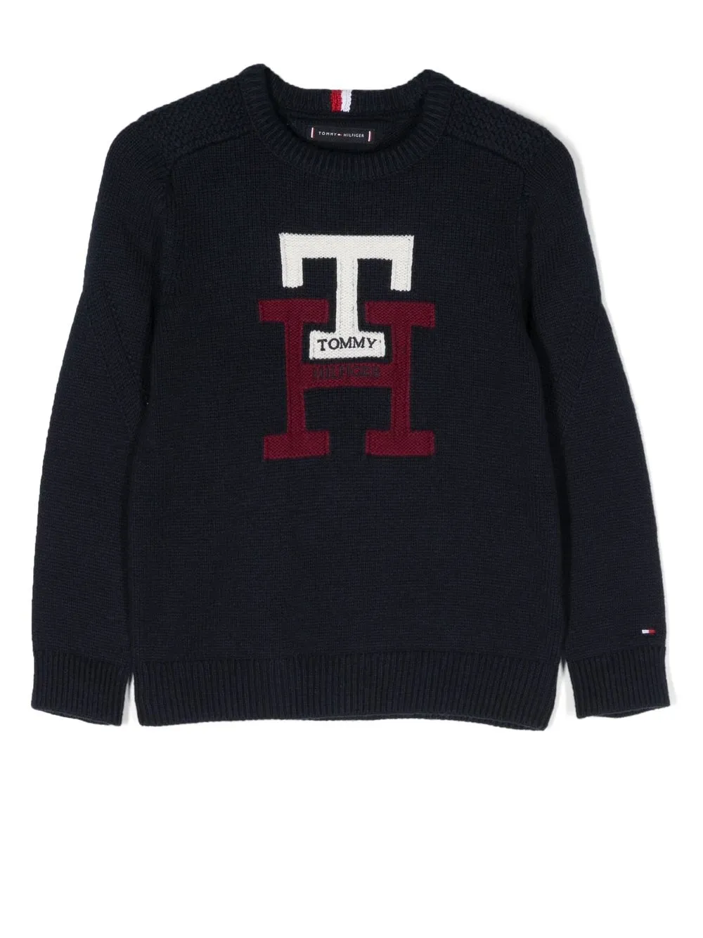 

Tommy Hilfiger Junior suéter con estampado del monograma - Azul