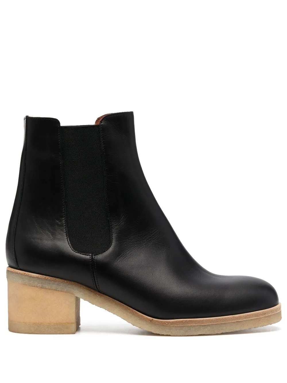

Michel Vivien 55mm leather ankle-boots - Black
