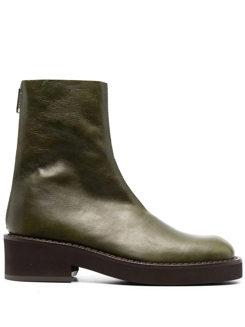 

MM6 Maison Margiela botines con cierre - Verde