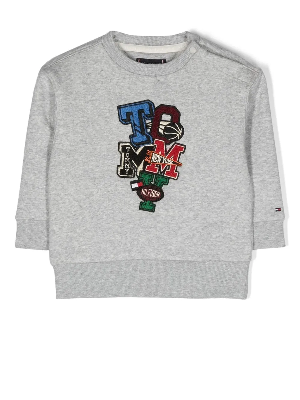 

Tommy Hilfiger Junior sudadera con monograma - Gris