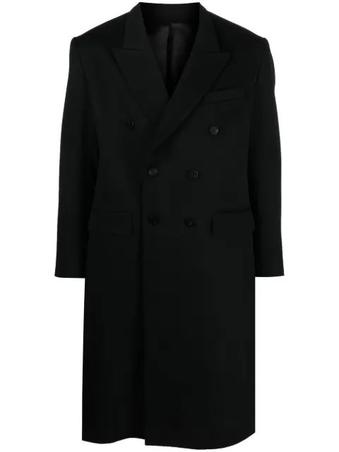 Ernest W. Baker double-breasted virgin-wool coat