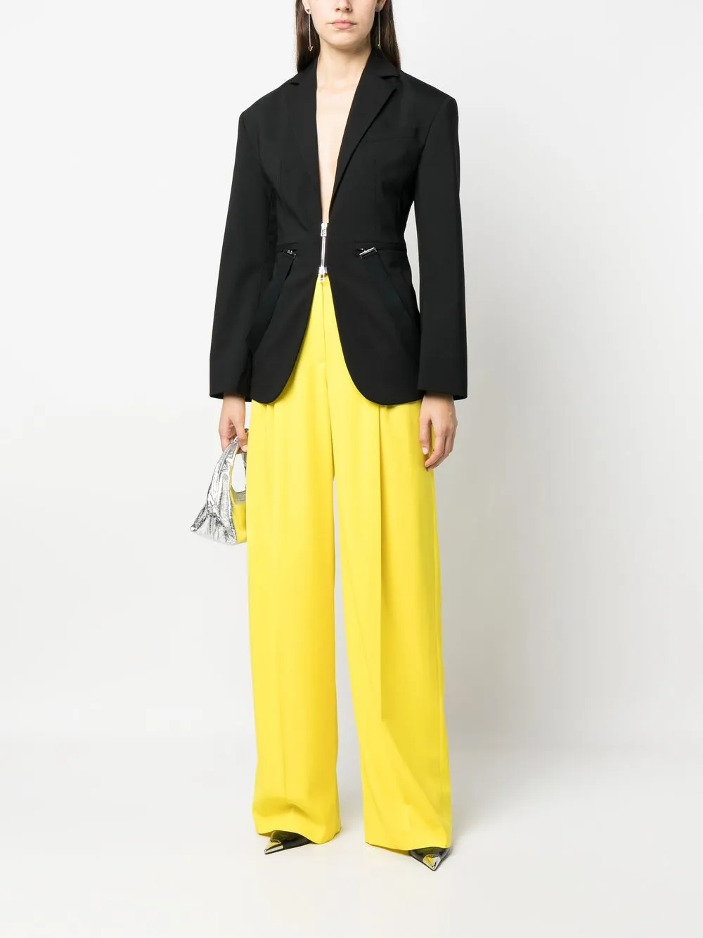 Alexander McQueen High waist pantalon - Geel