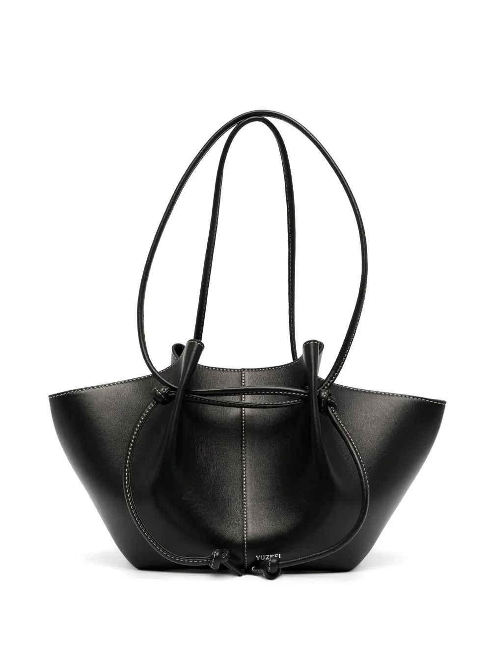 

Yuzefi Mochi leather tote bag - Black