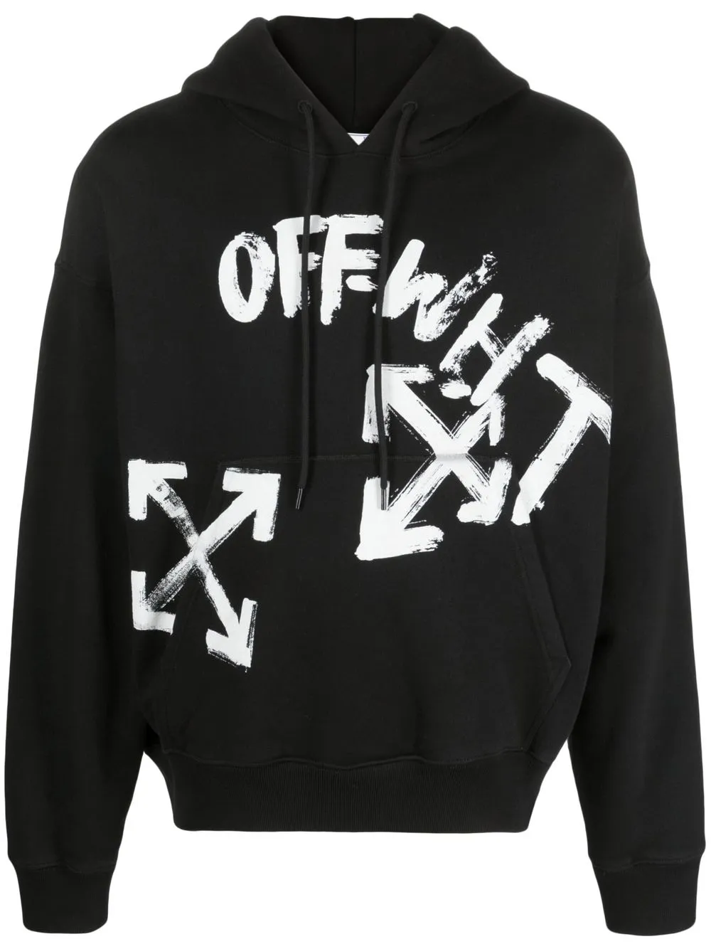 

Off-White Arrows-print hoodie - Black