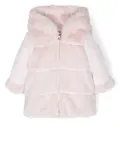 Tartine Et Chocolat faux-fur padded jacket - Pink