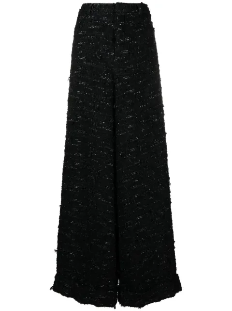 R13 slouchy tweed trousers