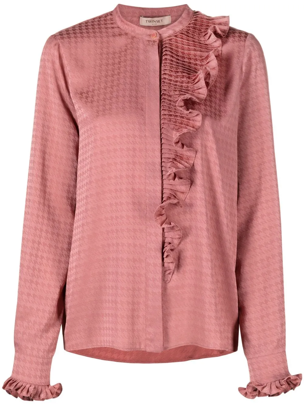 

TWINSET blusa fruncida con paneles - Rosado