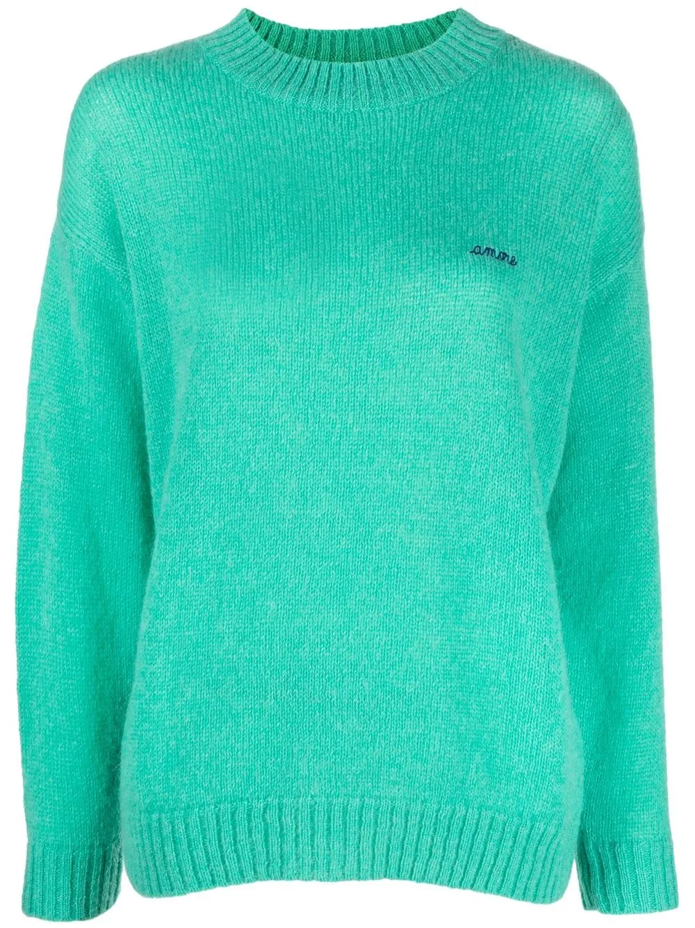 

Maison Labiche embroidered-Amore knit jumper - Green