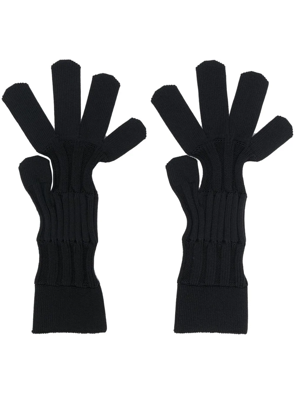 

CFCL guantes tejidos de canalé - Negro