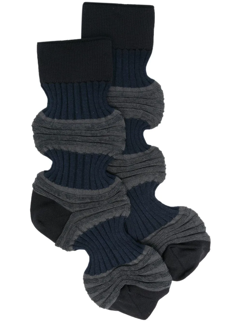 

CFCL pleat-detail socks - Black