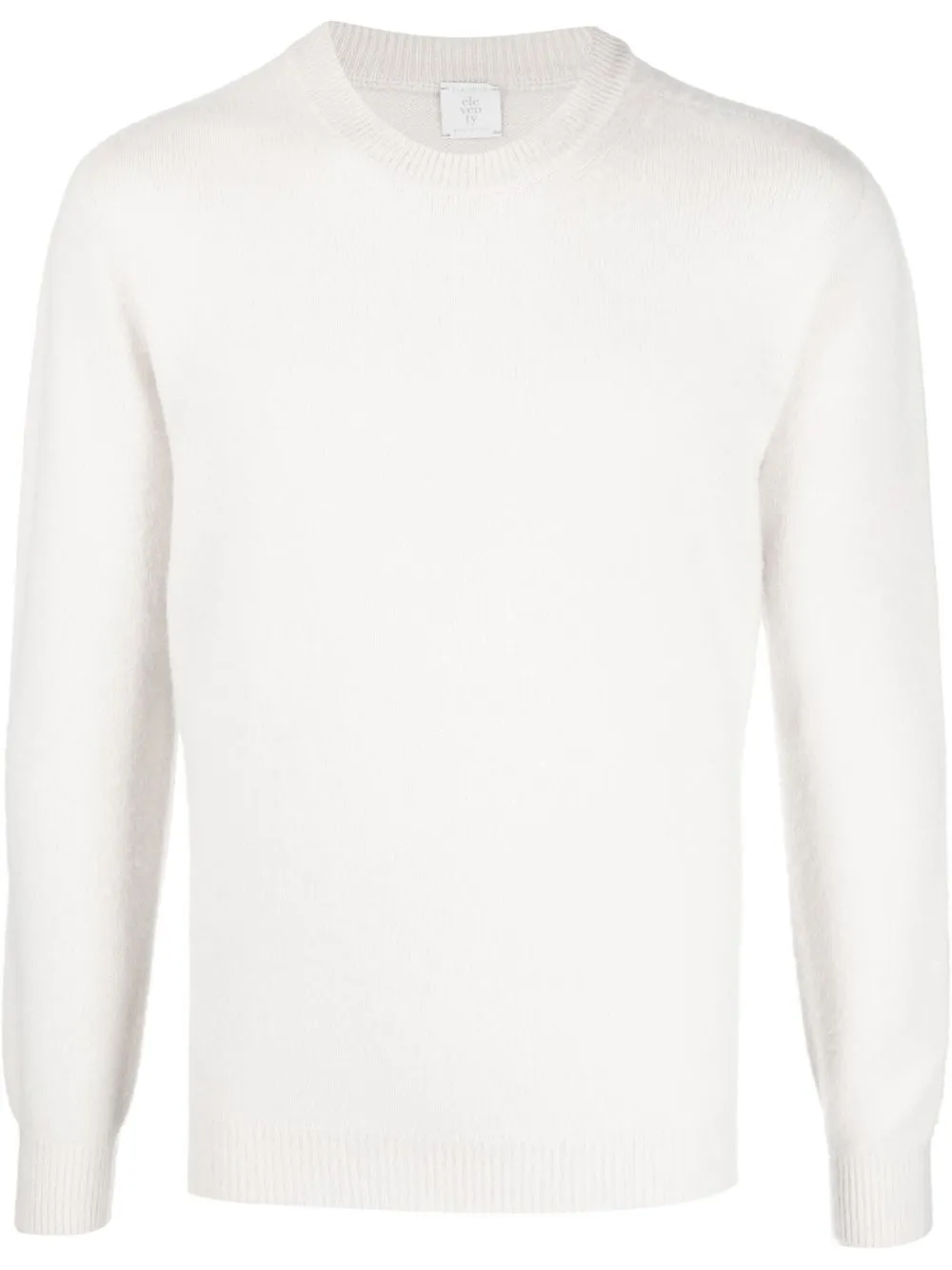 

Eleventy crew neck wool-blend jumper - White