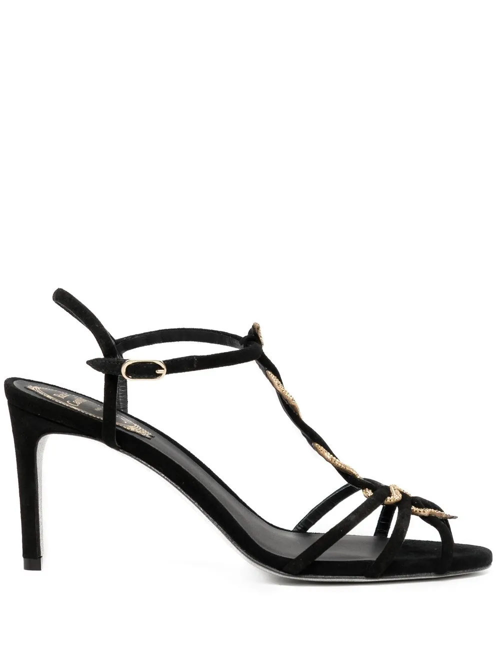 

René Caovilla Morgana 80mm T-bar sandals - Black