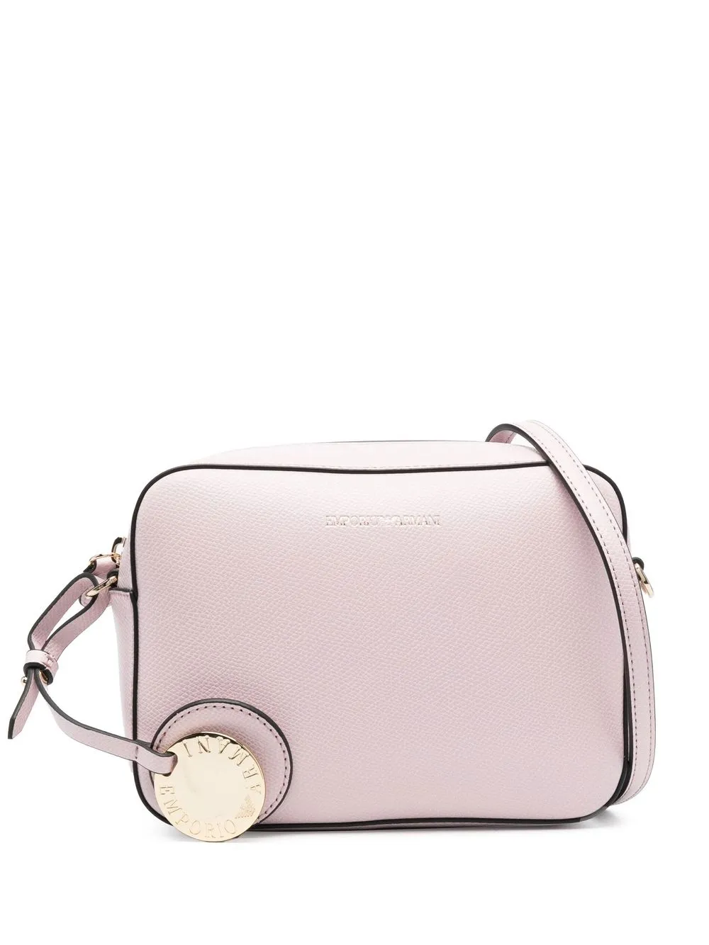 

Emporio Armani bolsa crossbody con dije del logo - Rosado