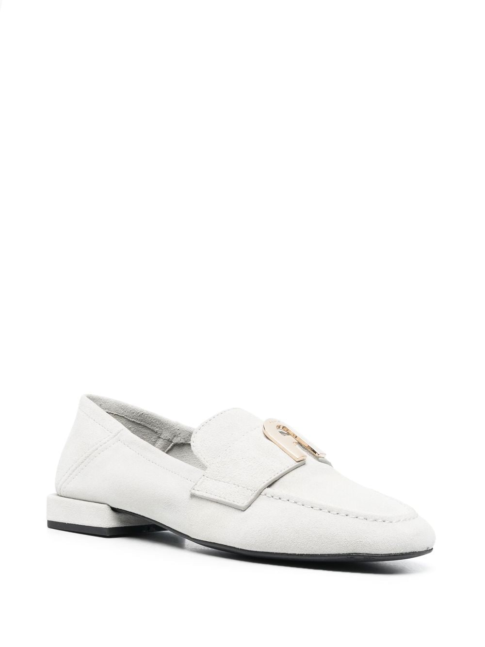 Furla Loafers met logoplakkaat - Grijs