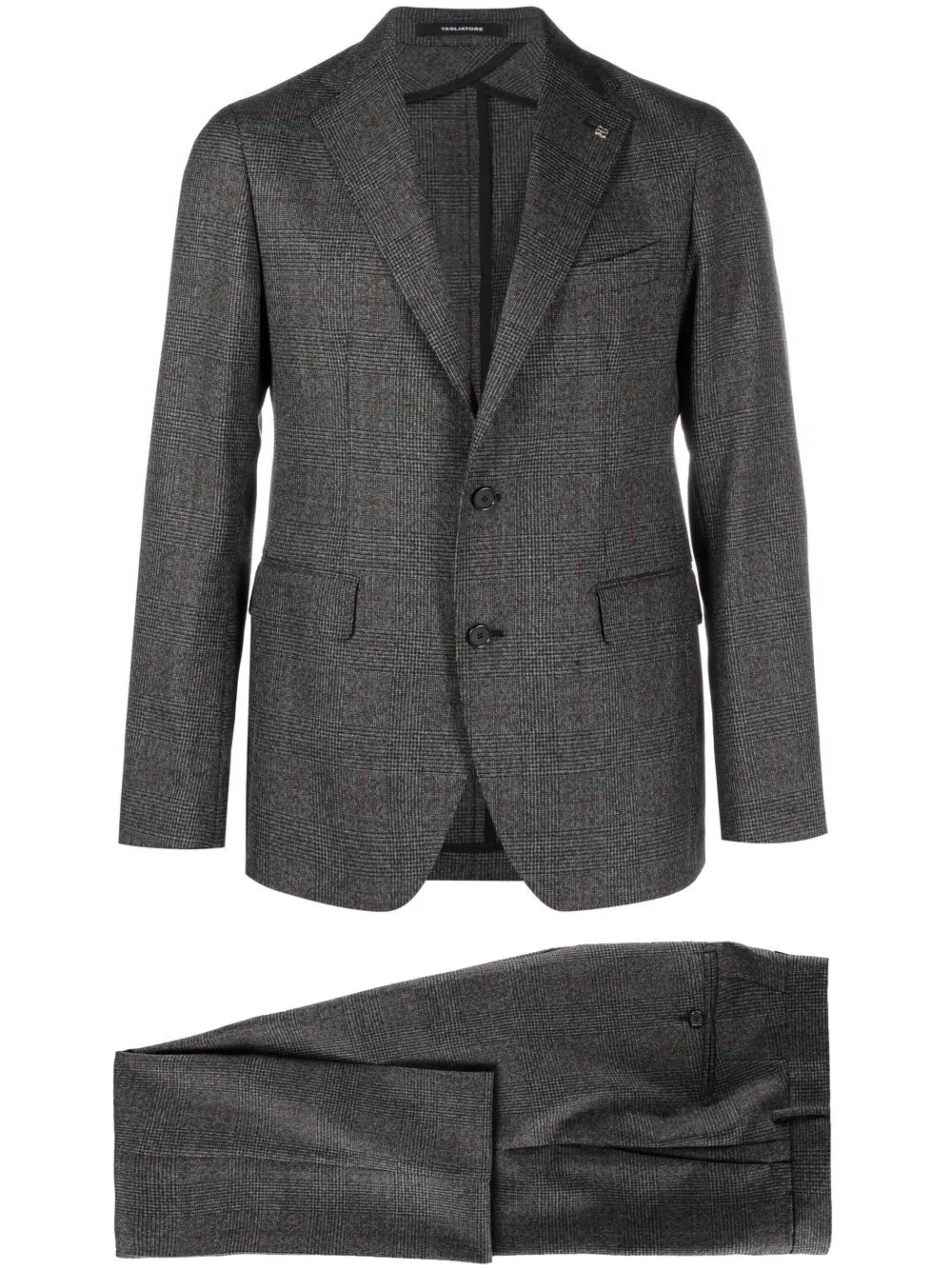 

Tagliatore brooch-detail single-breasted suit - Black