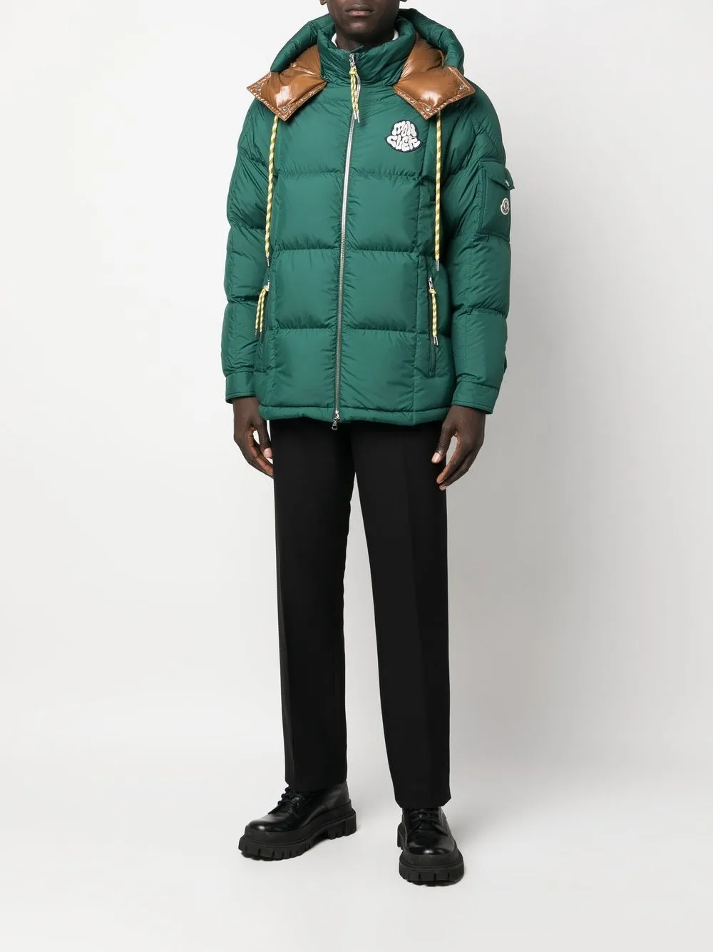 Moncler Gewatteerde parka - Groen