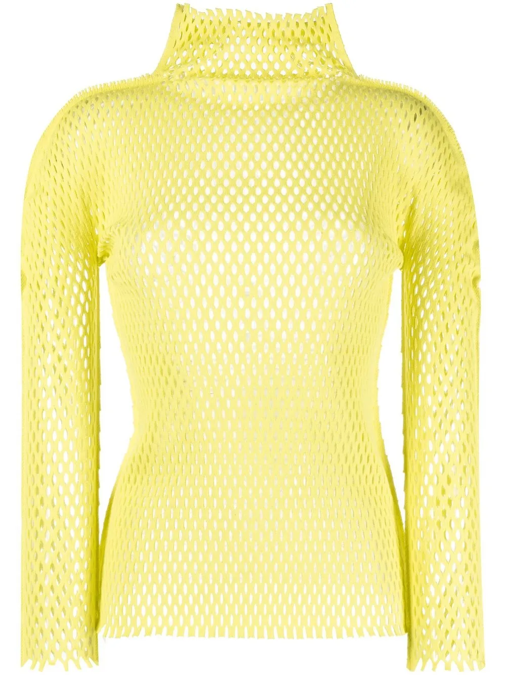 

Issey Miyake top con cuello de tortuga - Amarillo