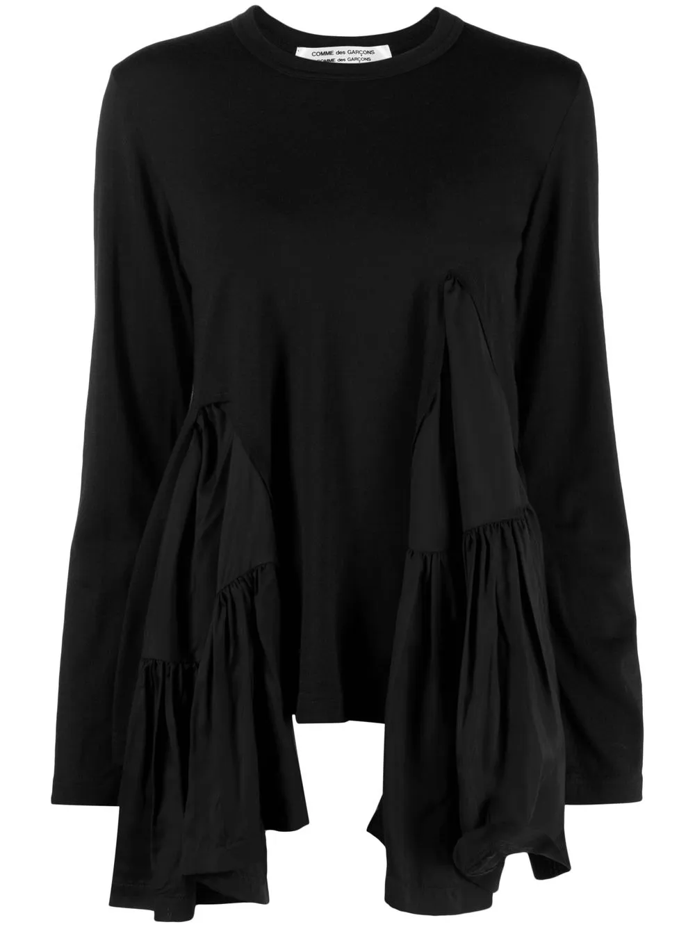 

Comme Des Garçons Comme Des Garçons top con detalle drapeado - Negro