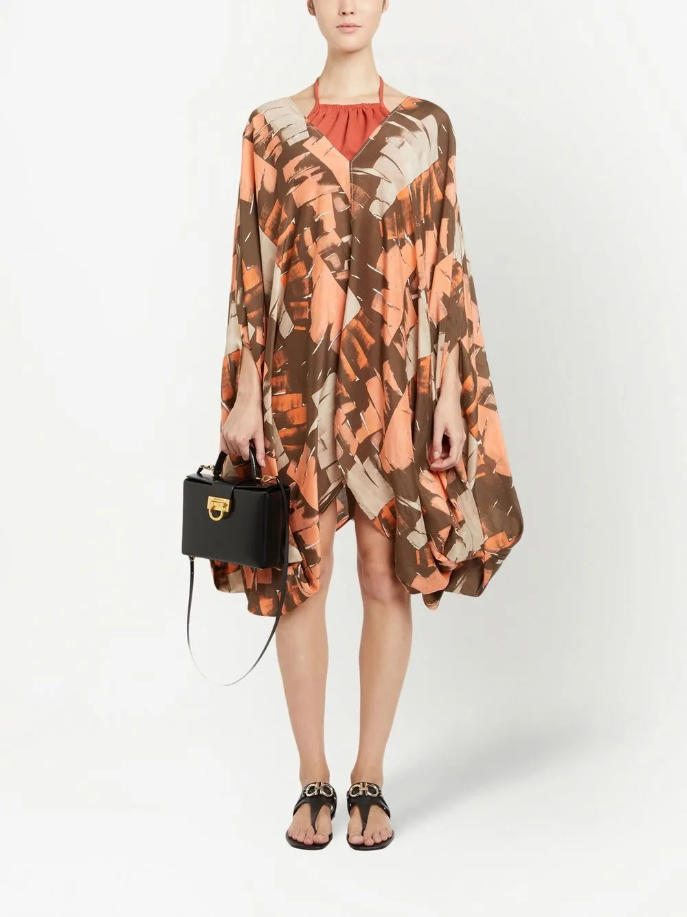 Ferragamo Palm-print beach cover-up | Beach Cover-Ups | Image 2