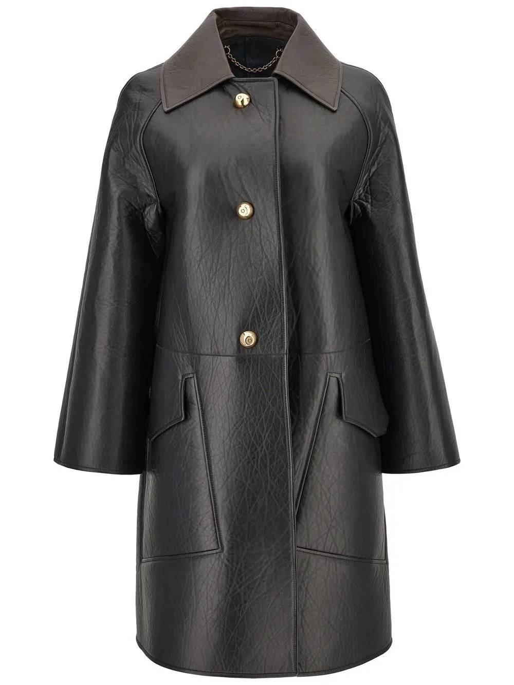 Ferragamo Jas van nappa leer Zwart