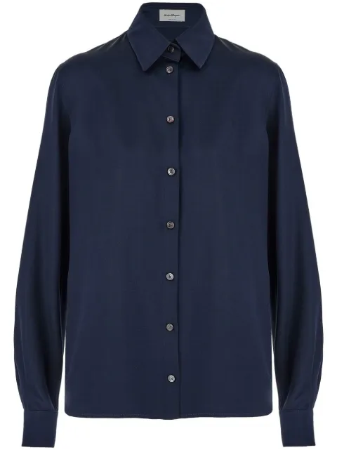 Ferragamo satin button-up shirt