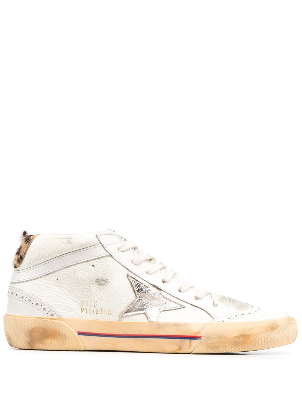 

Golden Goose tenis altos Mid Star - Neutro