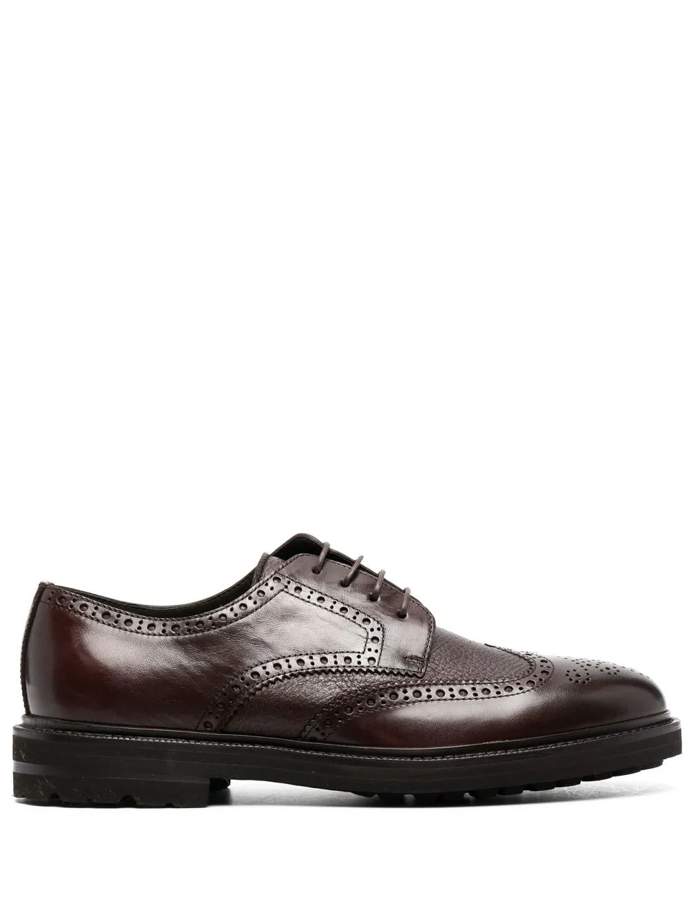 

Henderson Baracco perforated lace-up derby shoes - Brown