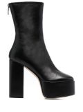 Paris Texas 135mm Lexy leather platform boots - Black