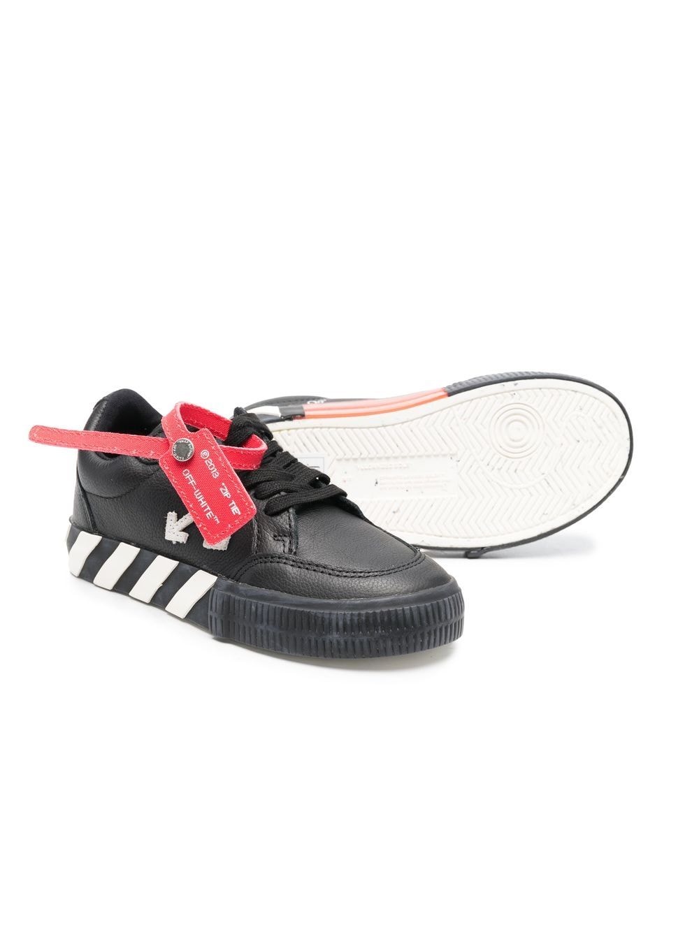 Off-White Kids Vulcanized sneakers - Zwart