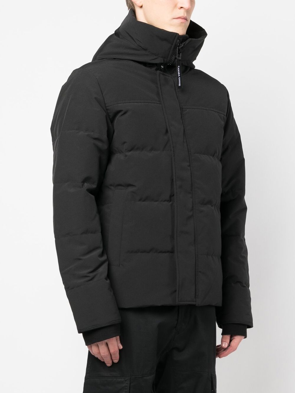 Shop Canada Goose Macmillan Parka Coat In 黑色