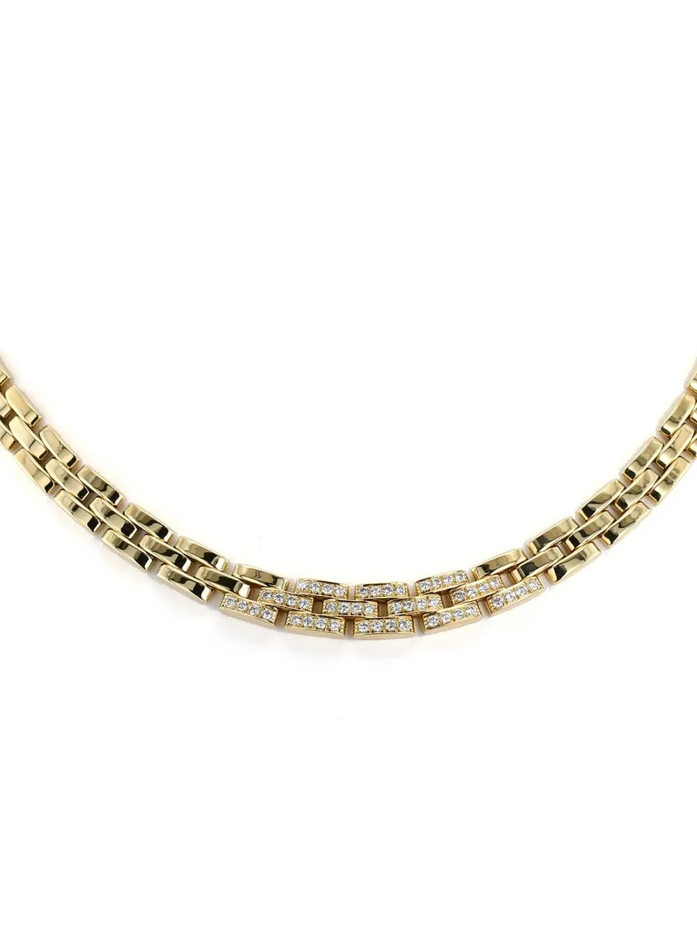 

Cartier collar Maillon Panthére en oro amarillo con diamantes - Dorado