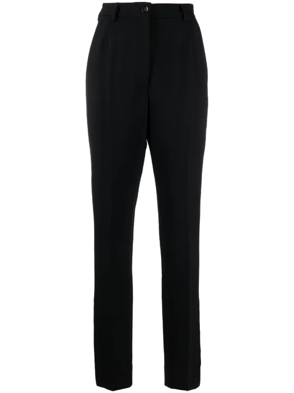 【送料&関税込】Dolce & Gabbana High-rise Trousers Dolce & Gabbana High-Rise Floral-Jacquard Suit Pants