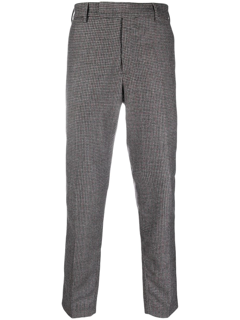 PT TORINO TARTAN-CHECK VIRGIN-WOOL TROUSERS