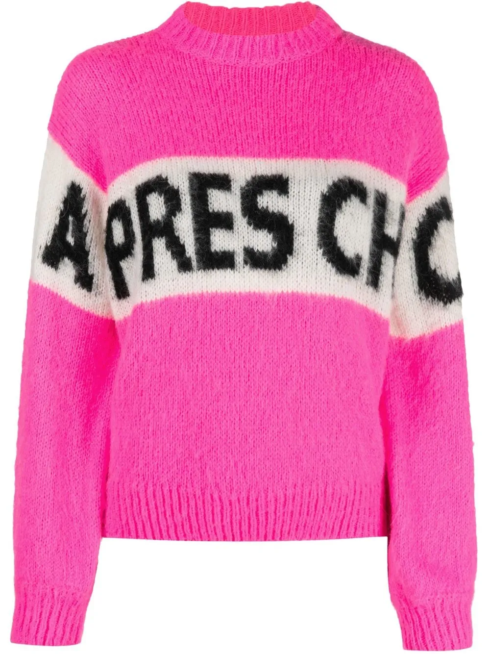 

MC2 Saint Barth intarsia-knit oversize jumper - Pink