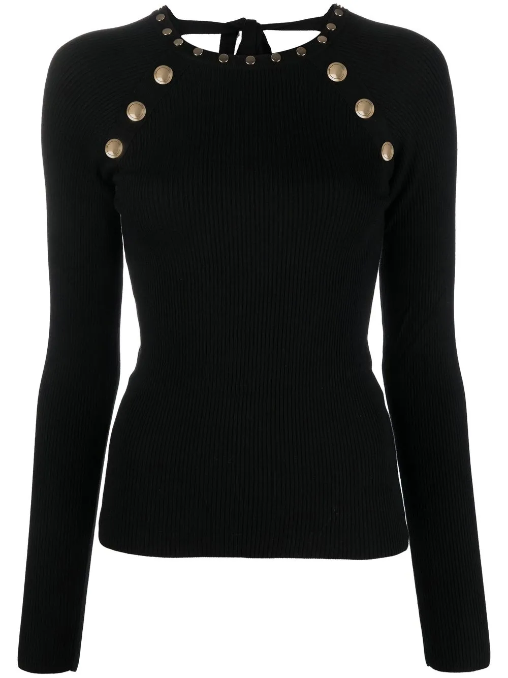 

LIU JO button-detail jumper - Negro