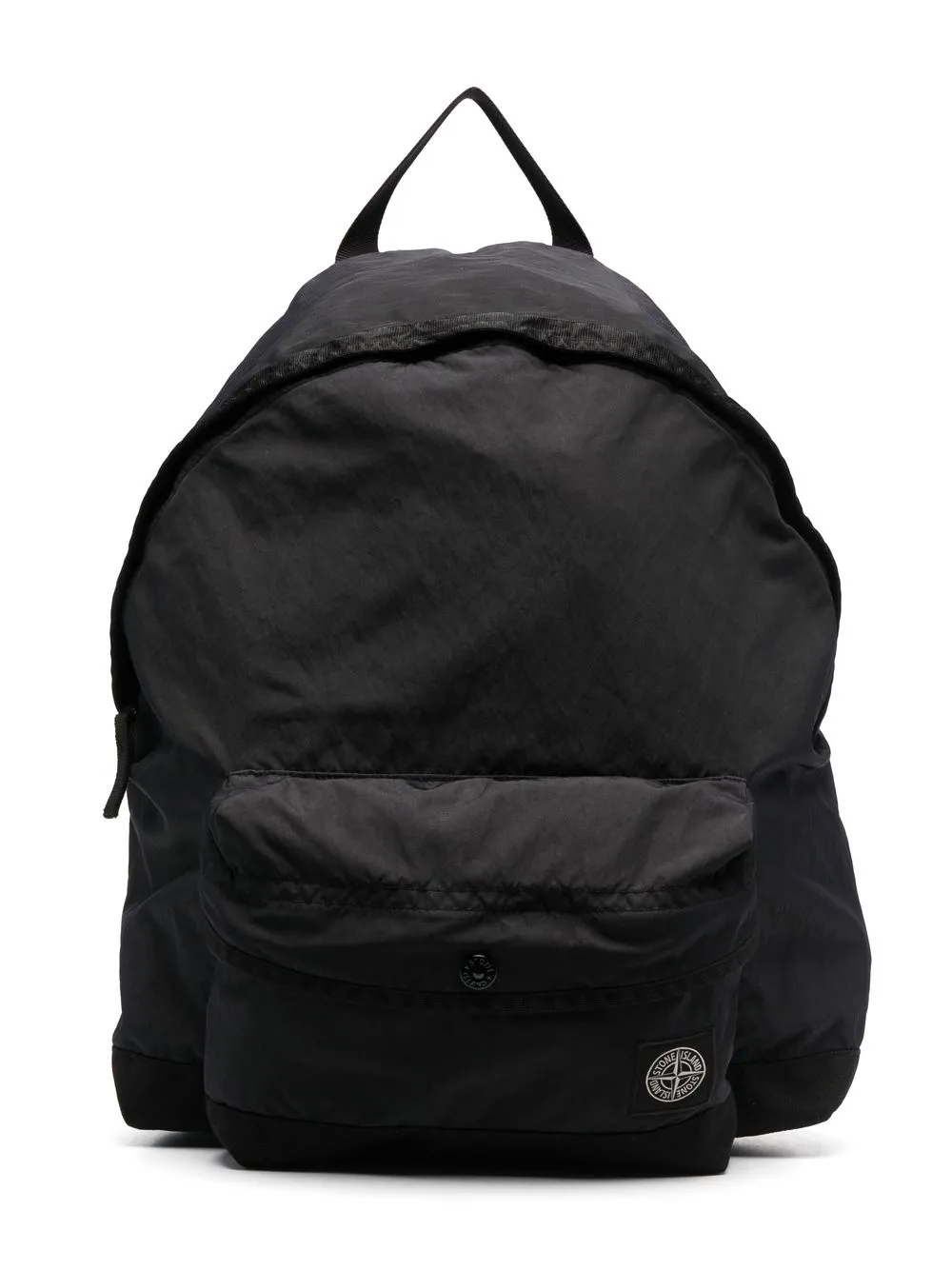 

Stone Island Junior logo-patch zip-up backpack - Black