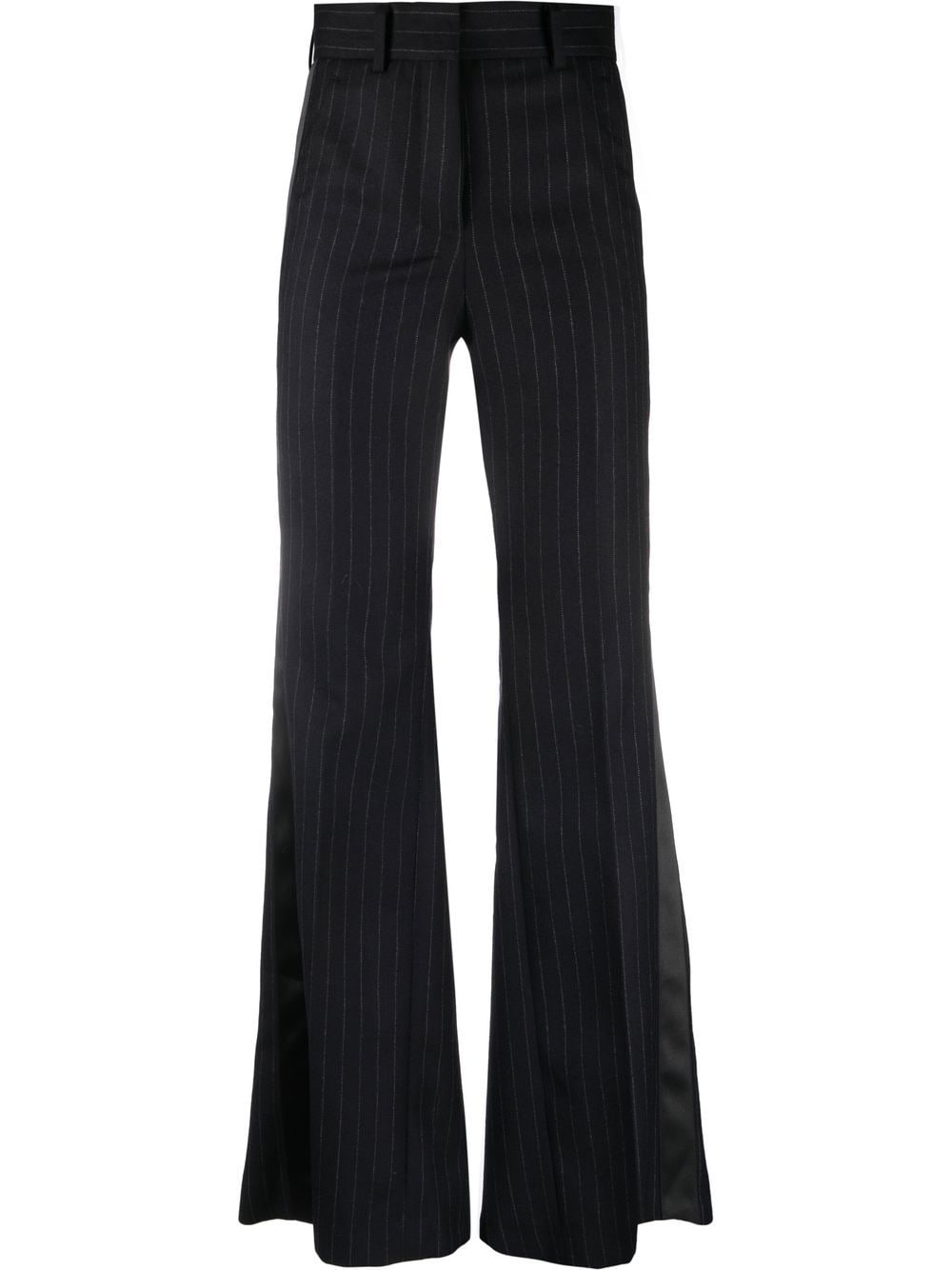 

sacai flared tailored trousers - Blue