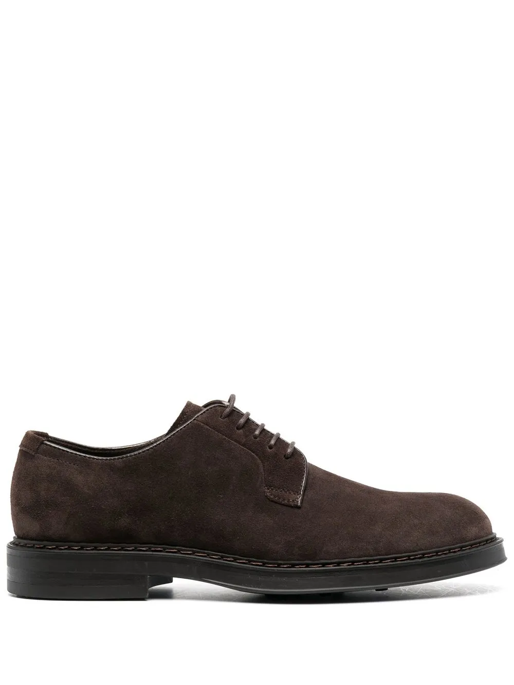 

Henderson Baracco suede lace-up derby shoes - Brown