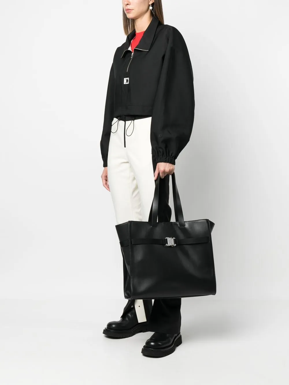 1017 ALYX 9SM Leren shopper - Zwart