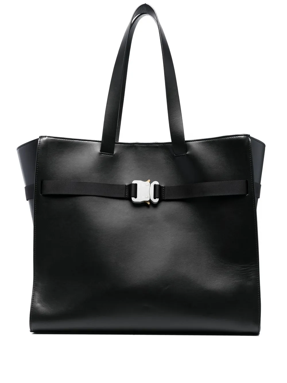 

1017 ALYX 9SM buckle-strap detail leather tote bag - Black