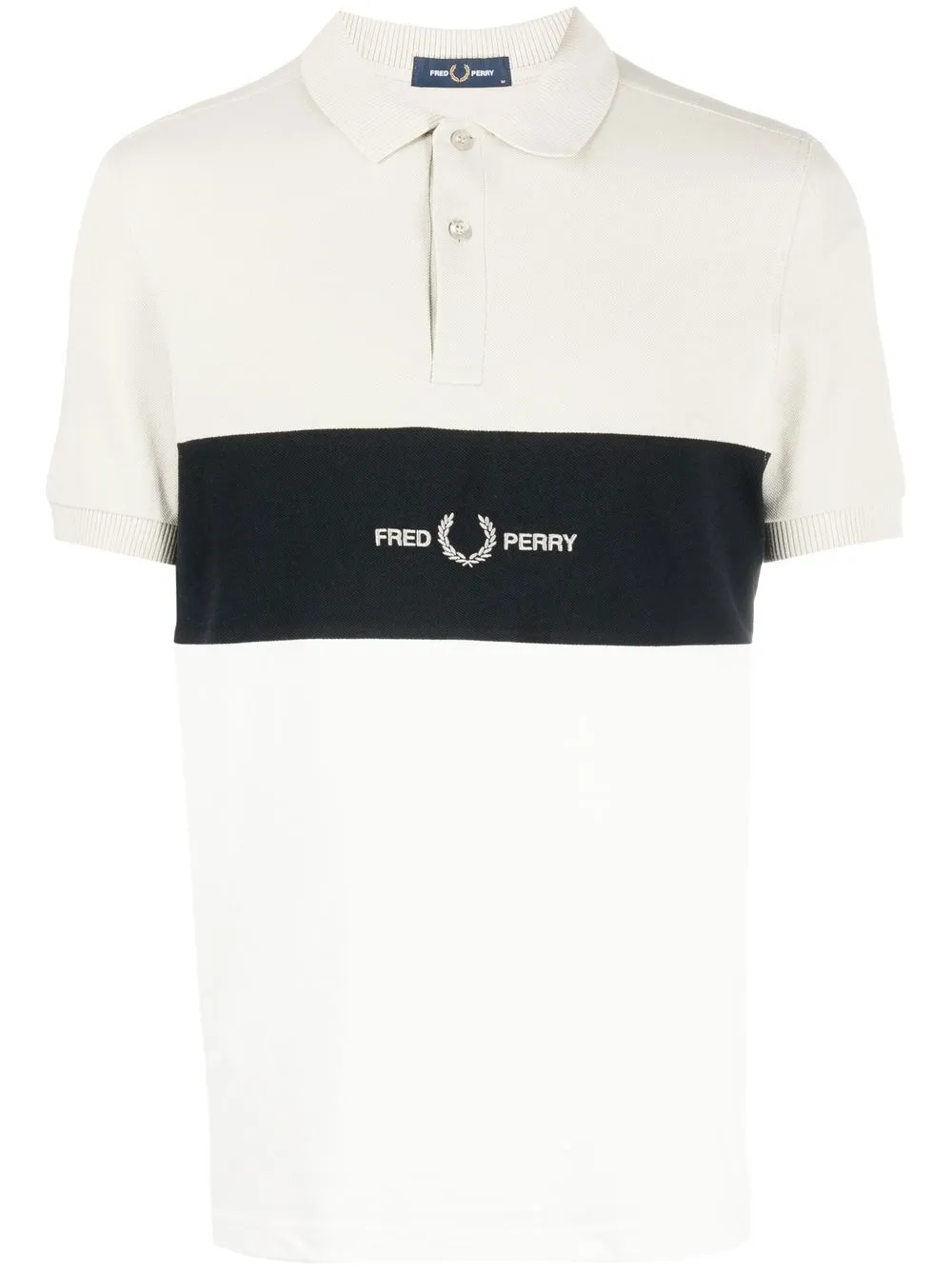 

Fred Perry playera tipo polo con logo estampado - Blanco