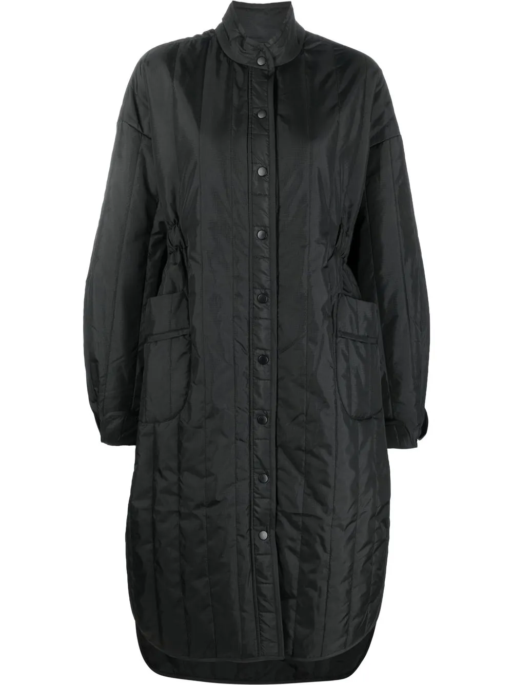

Designers Remix quilted-finish padded coat - Black