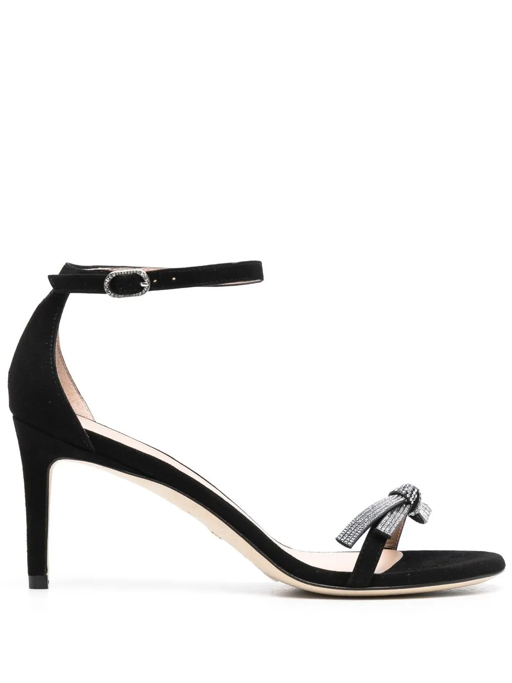 

Stuart Weitzman sandalias Nudist Bow con tacón de 80mm - Negro