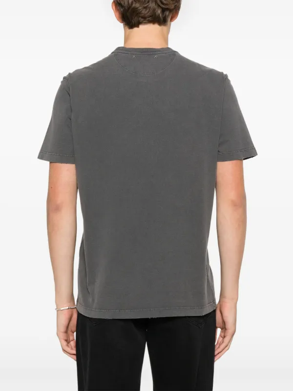 Golden Goose Perforated logo-detail T-shirt | Grey | FARFETCH