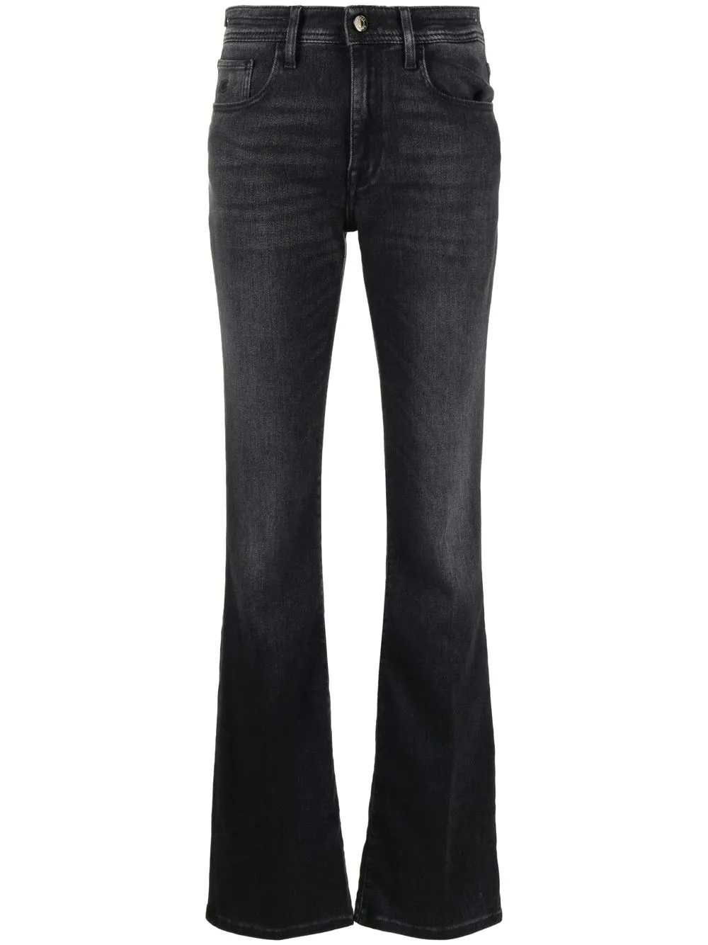 

Jacob Cohen jeans acampanados con tiro alto - Negro