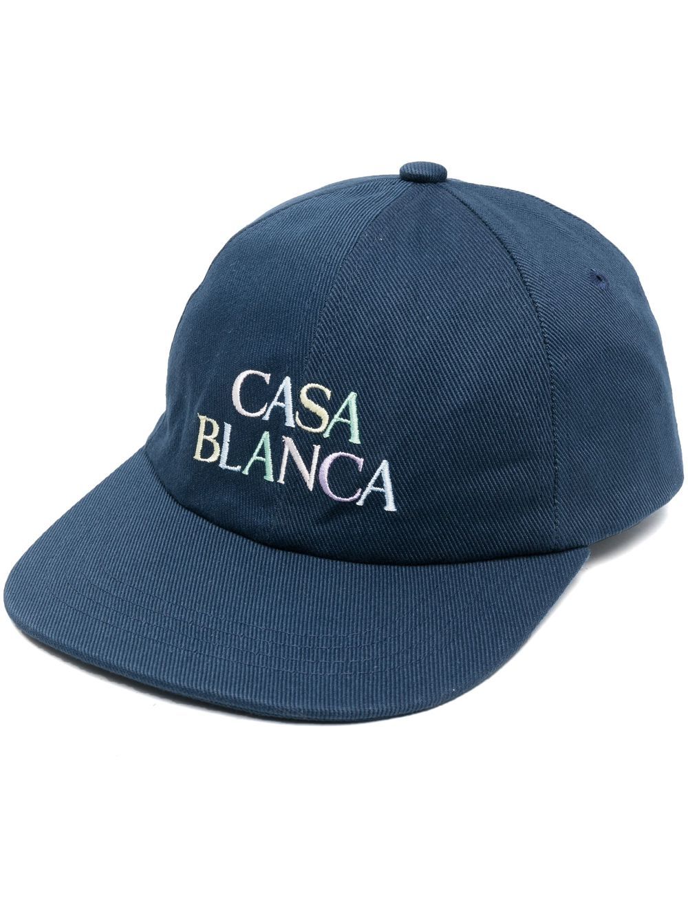 Casablanca logo-embroidered baseball cap - Blue