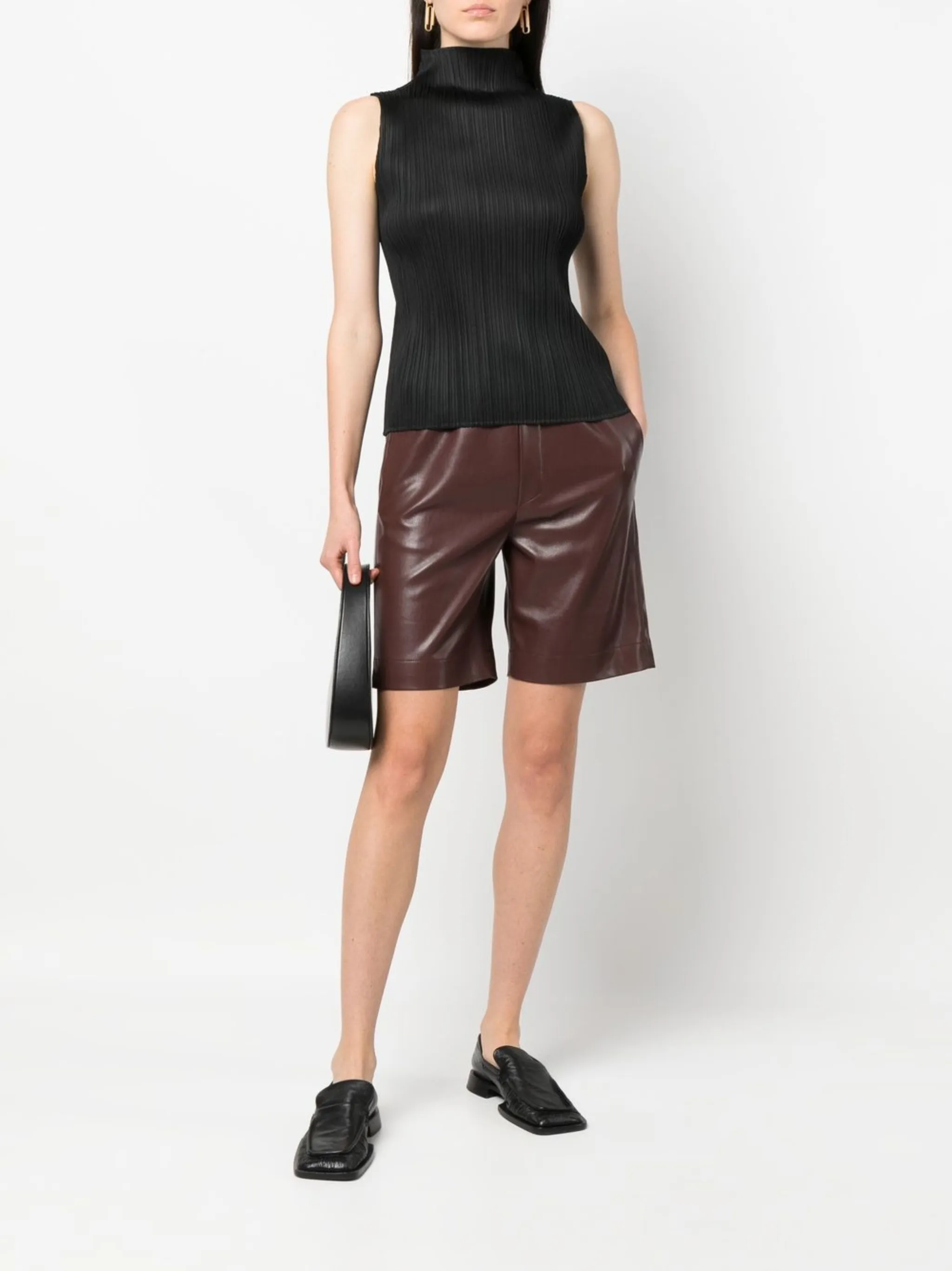 Pleats Please Issey Miyake plisse sleeveless top