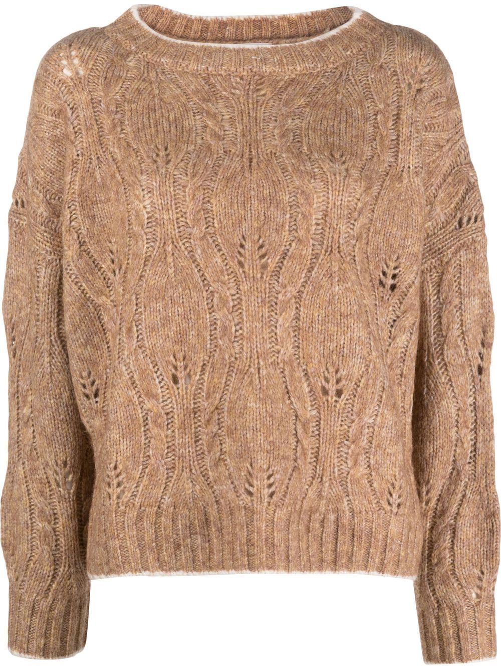 

LIU JO cable-knit jumper - Marrón